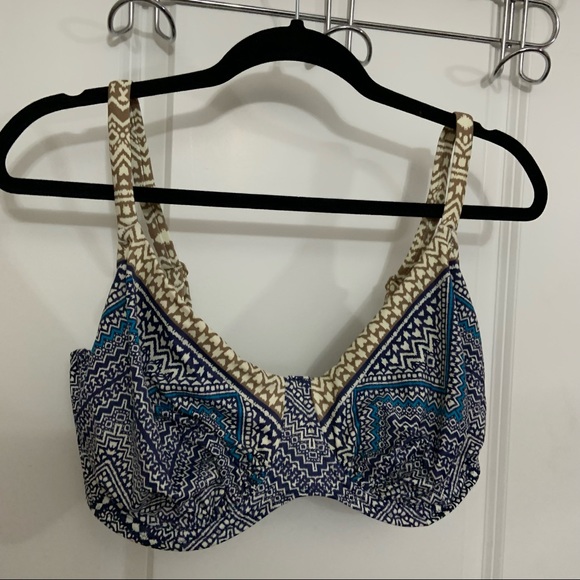 38I Fantasie Swimwear Granada Gather Underwired Full Cup Bikini Top Ink - Picture 4 of 6